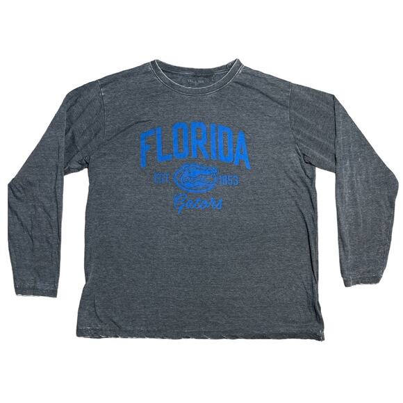 University of Florida Long Sleeve Weathered‎ Gray Long Sleeve T-Shirt Size 2XL - Picture 1 of 6